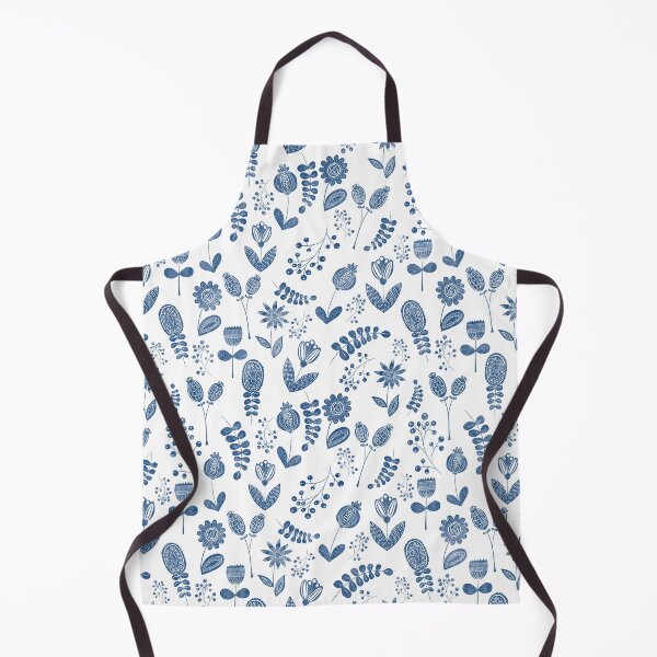 Item preview, Classic Blue Mythical Florals designed and sold by Theodora Gould.