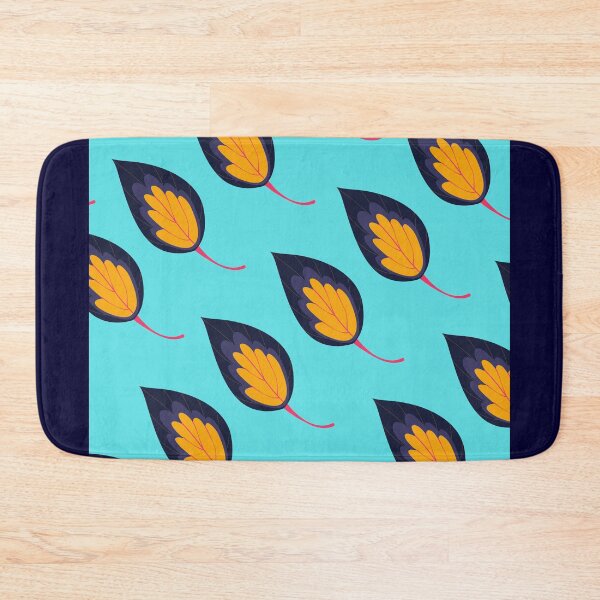 Item preview, Copy of Flame-Shaped Leaves - Blue Background designed and sold by amnali.