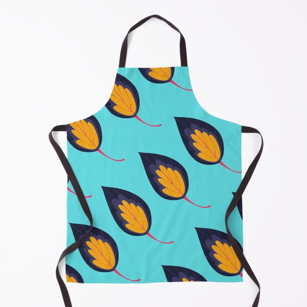 Item preview, Copy of Flame-Shaped Leaves - Blue Background designed and sold by amnali.
