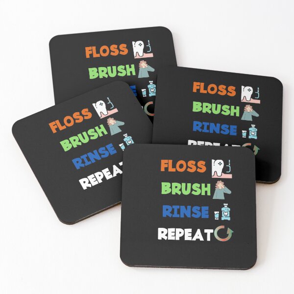 Item preview, Floss Brush Rinse Repeat designed and sold by DivineLiveShop.