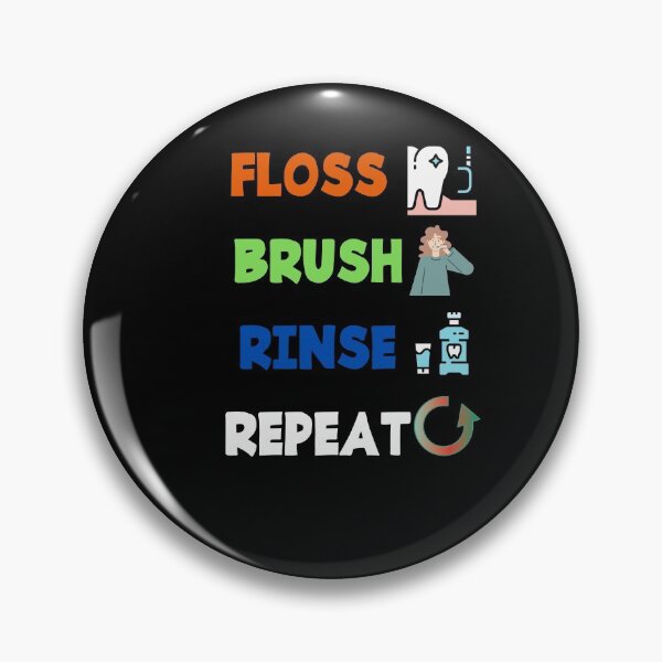 Item preview, Floss Brush Rinse Repeat designed and sold by DivineLiveShop.