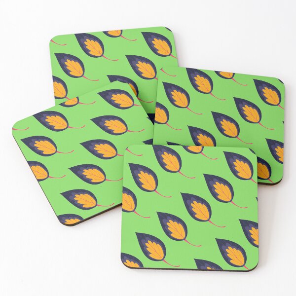 Item preview, Flame-Shaped Leaves - Green Background designed and sold by amnali.