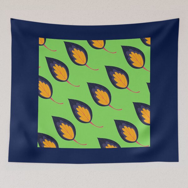 Item preview, Flame-Shaped Leaves - Green Background designed and sold by amnali.