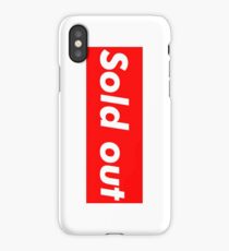 Supreme "Sold out" Case iPhone Case