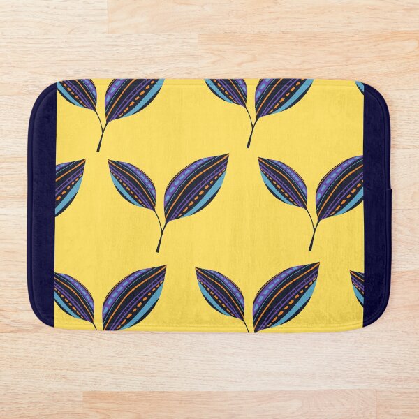 Item preview, Ethnic Leaves - Yellow Background designed and sold by amnali.