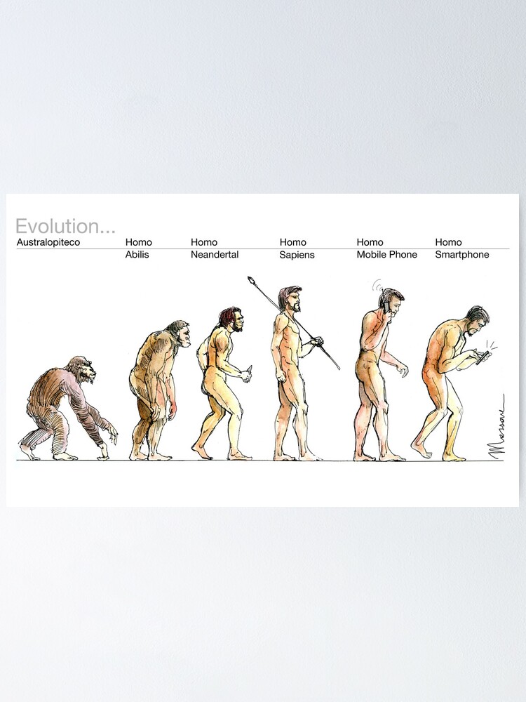 "Evolution..." Poster by lucamassone Redbubble