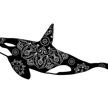 Artwork thumbnail, Orca Mandala by DesignsofWhimsy