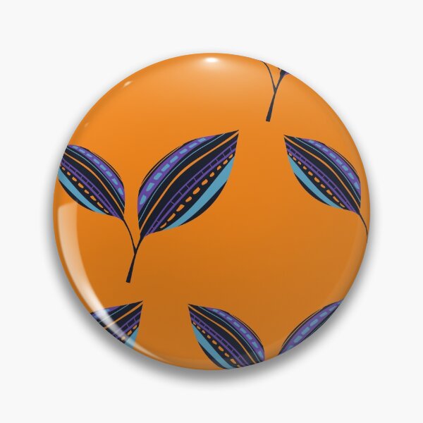 Item preview, Ethnic Leaves - Orange Background designed and sold by amnali.