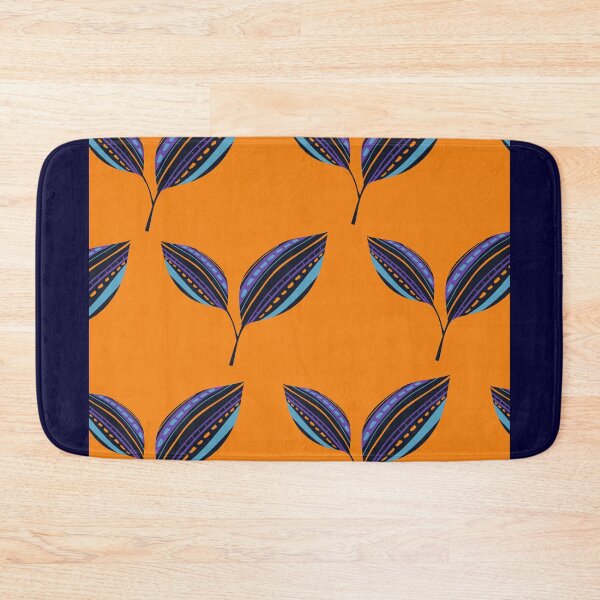 Item preview, Ethnic Leaves - Orange Background designed and sold by amnali.