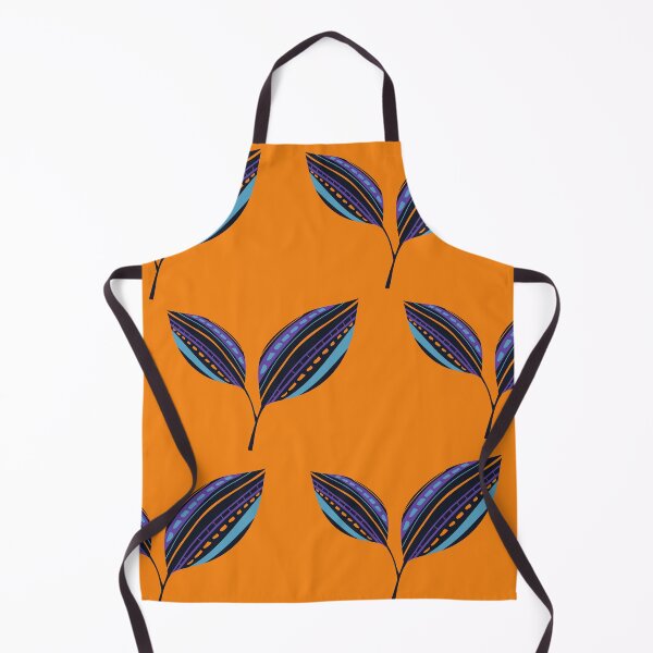 Item preview, Ethnic Leaves - Orange Background designed and sold by amnali.
