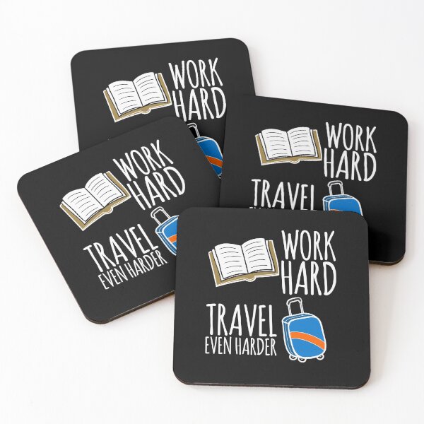 Item preview, Adventure & Exploration - Work Hard, Travel Harder designed and sold by RaveCreations2.