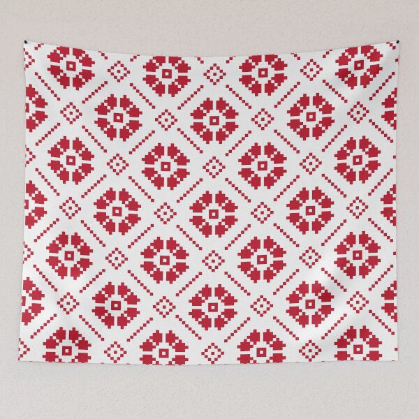 Item preview, Red Pixel Flowers designed and sold by mischellero.