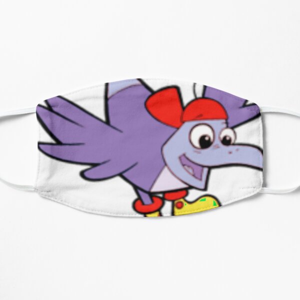 Bird inshoes cartoon colorful Flat Mask