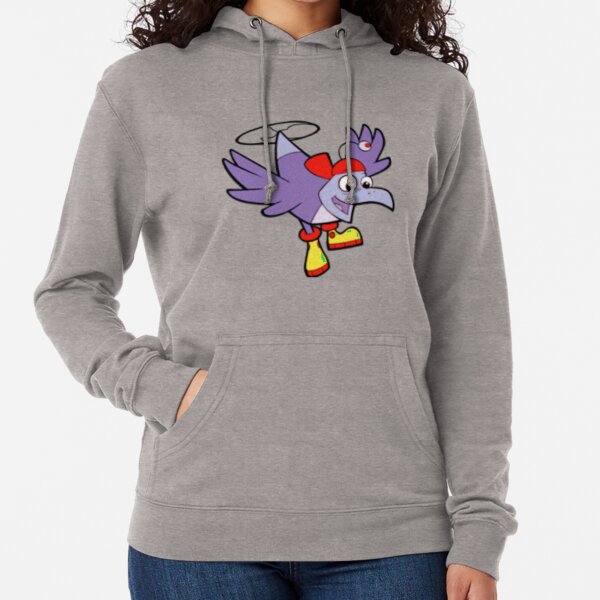Bird inshoes cartoon colorful Lightweight Hoodie