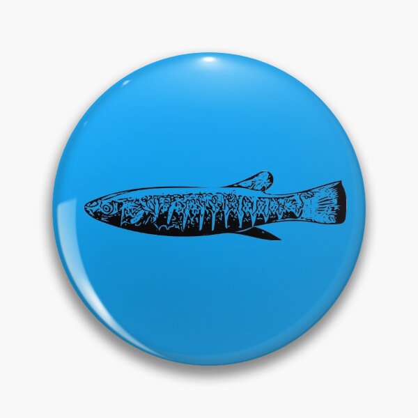Item preview, Striped Killifish Black Print designed and sold by designsasstultd.