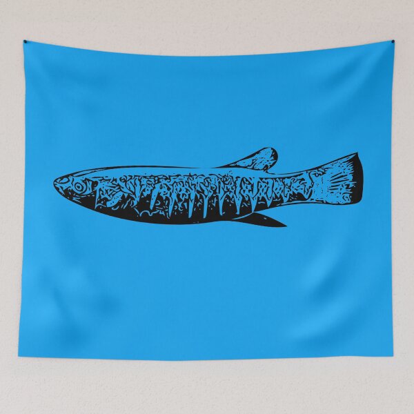 Item preview, Striped Killifish Black Print designed and sold by designsasstultd.
