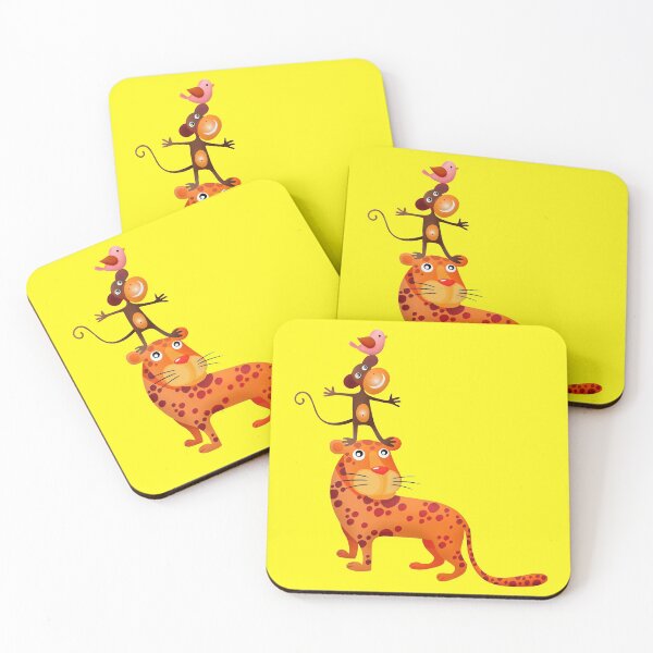 Item preview, Animal Tower/ Tiger, Monkey & a Bird on top of each other designed and sold by Iconique Space.