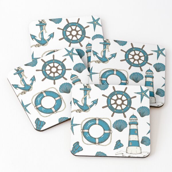 Item preview, Sea Nautical Pattern designed and sold by mischellero.