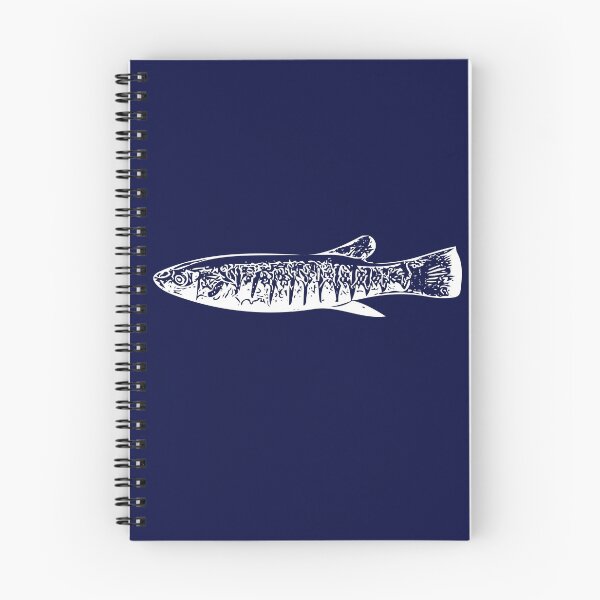 Item preview, Striped Killifish White Print  designed and sold by designsasstultd.