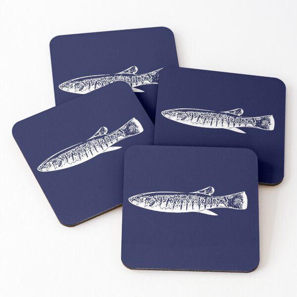 Item preview, Striped Killifish White Print  designed and sold by designsasstultd.