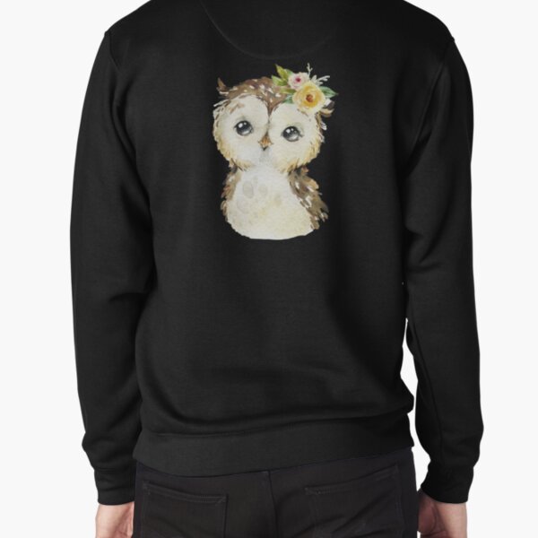 cute bird in shoes cartoon yellow Pullover Sweatshirt
