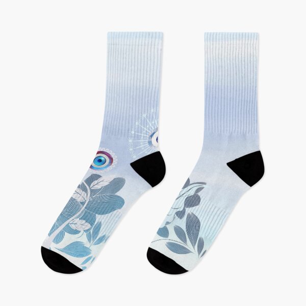 Item preview, Mati Evil Eye Flowers Mediterranean Sea Thia Voula Collection designed and sold by Yiorgos Designs.