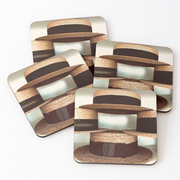 Item preview, Gentleman's Natural Straw Boater Hats  designed and sold by QandQs.