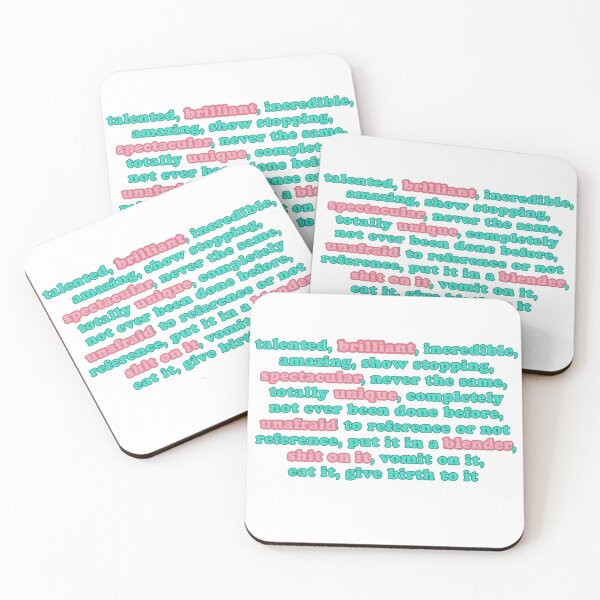Item preview, Lady Gaga Quote talented, brilliant, incredible, amazing, show stopping... designed and sold by Mywaytothehigh.