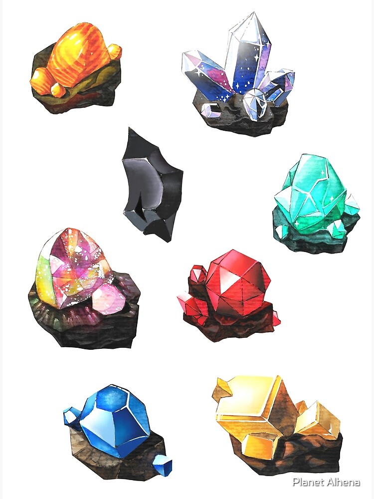 "BOTW gemstones" Poster for Sale by Redbubble