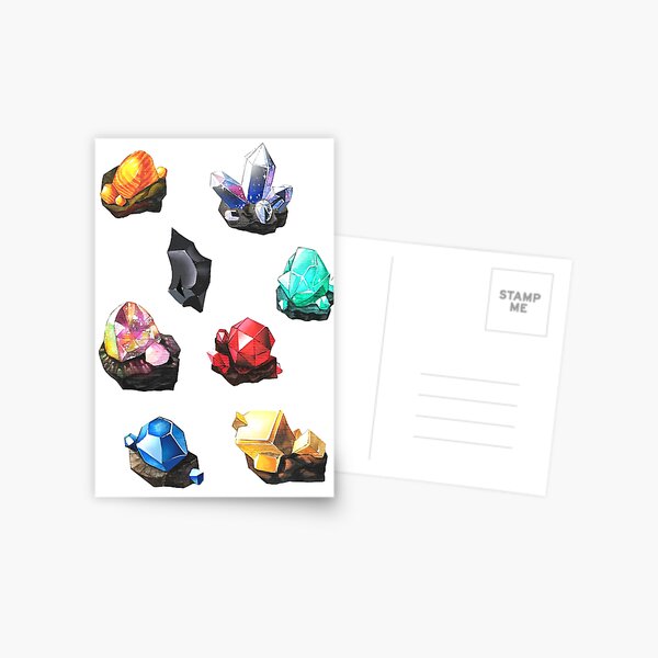 BOTW gemstones Postcard