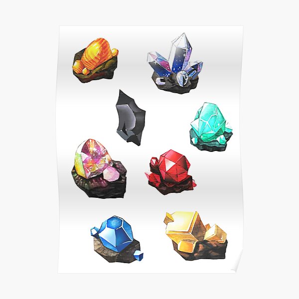 BOTW gemstones Poster