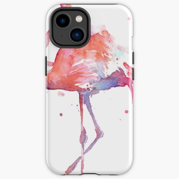 Flamingo cute bird in shoes pink iPhone Tough Case