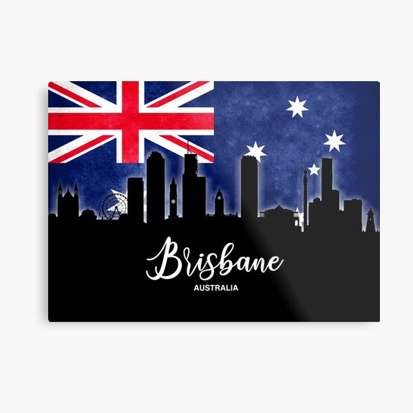 My city from Australia, Brisbane, Queensland Metal Print
