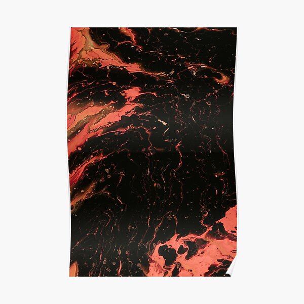 Fire / flames acrylic paint project Poster