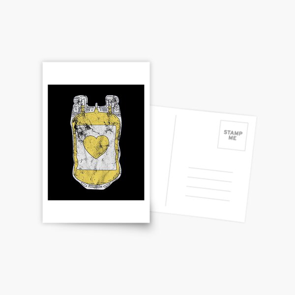 Item preview, Distressed Plasma Donor - Yellow Heart - Plasma Chemist designed and sold by DeWinnes.