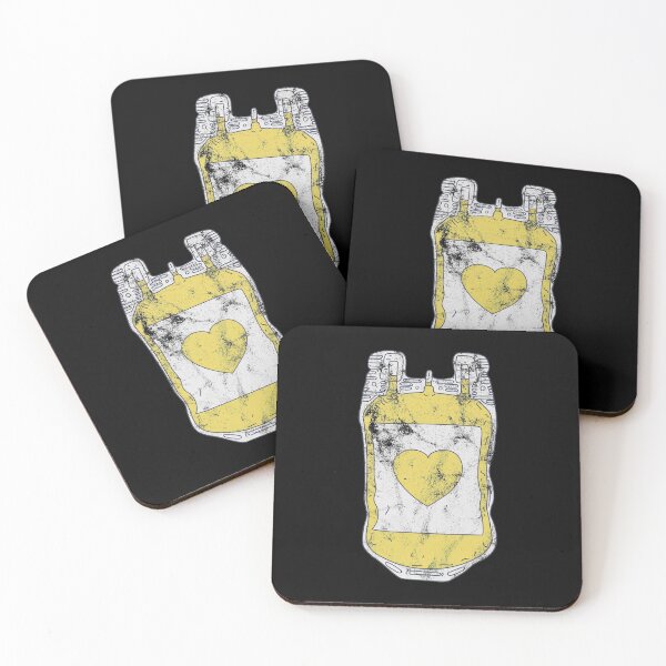 Item preview, Distressed Plasma Donor - Yellow Heart - Plasma Chemist designed and sold by DeWinnes.