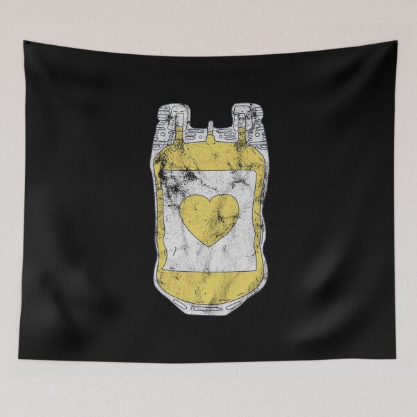 Item preview, Distressed Plasma Donor - Yellow Heart - Plasma Chemist designed and sold by DeWinnes.