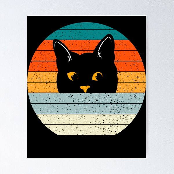 Item preview, Cat Funny Retro Design Gift designed and sold by DelightfulDude.