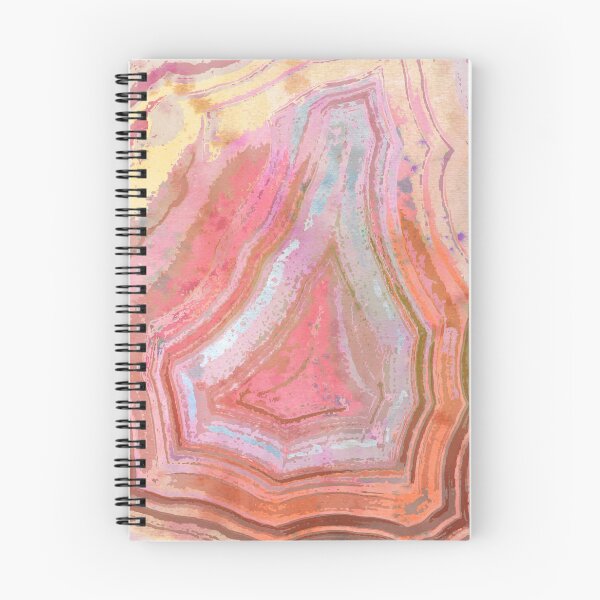 Item preview, Pink Laguna Agate Natural Gem Stone Art designed and sold by AndreaHelmArt.