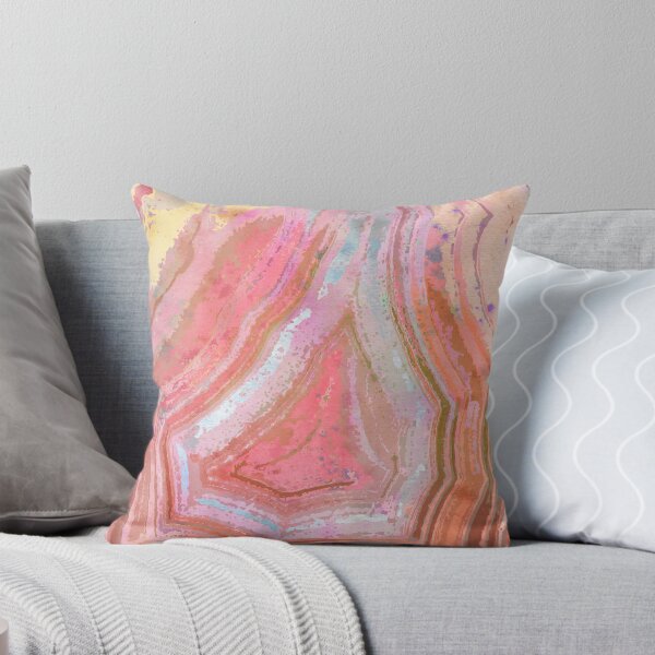Item preview, Pink Laguna Agate Natural Gem Stone Art designed and sold by AndreaHelmArt.