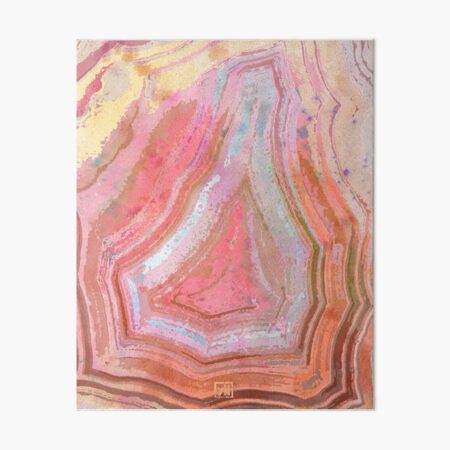 Item preview, Pink Laguna Agate Natural Gem Stone Art designed and sold by AndreaHelmArt.
