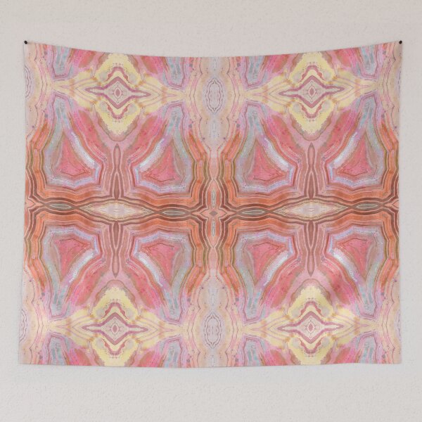 Item preview, Pink Laguna Agate Natural Gem Stone Art designed and sold by AndreaHelmArt.