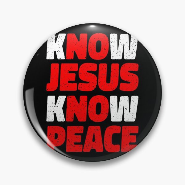 Item preview, Know Jesus Know Peace Religion Gift designed and sold by DelightfulDude.