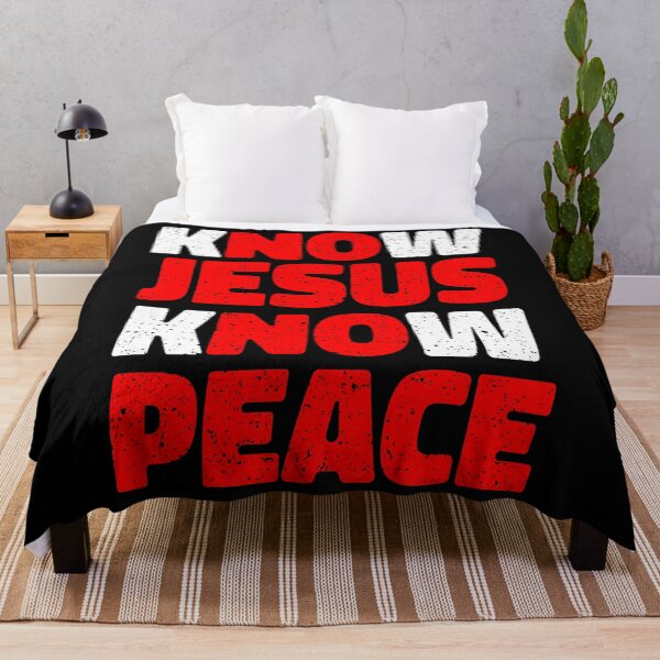 Item preview, Know Jesus Know Peace Religion Gift designed and sold by DelightfulDude.