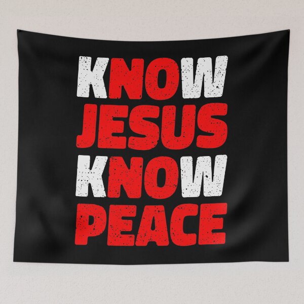 Item preview, Know Jesus Know Peace Religion Gift designed and sold by DelightfulDude.