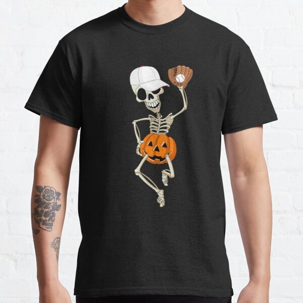 Halloween baseball player skeleton scary home run Tank Top by