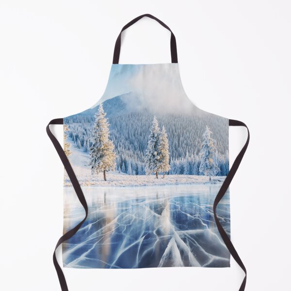Item preview, Frozen lake in winter mountains designed and sold by SiStyle.