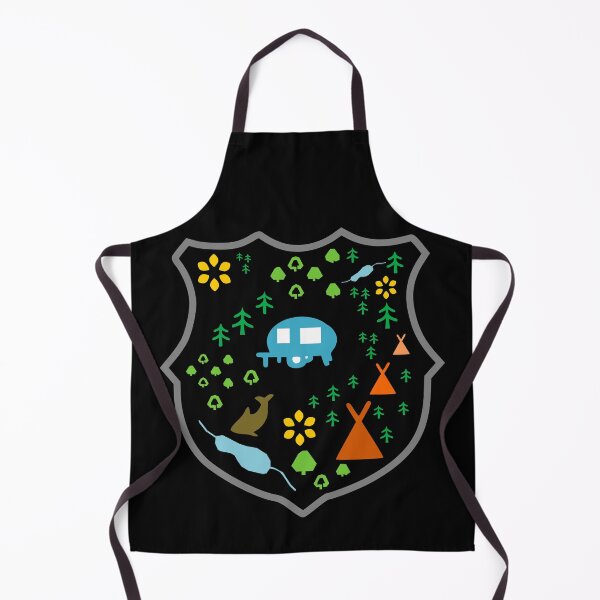 Item preview, Wild Woodland Camping Shield designed and sold by TreacleMustard.