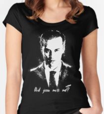"Did you miss me?" Women's Fitted Scoop T-Shirt