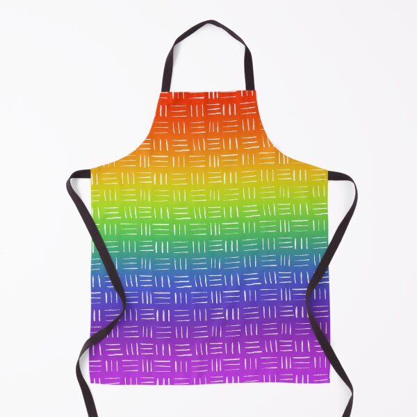 Item preview, Bright Rainbow with hand drawn basket weave pattern designed and sold by Quick Brown Fox Canada.